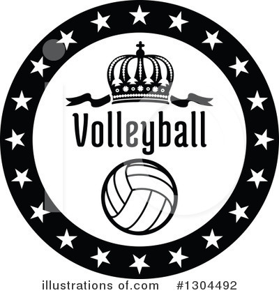 Volleyball Clipart #1304492 by Vector Tradition SM