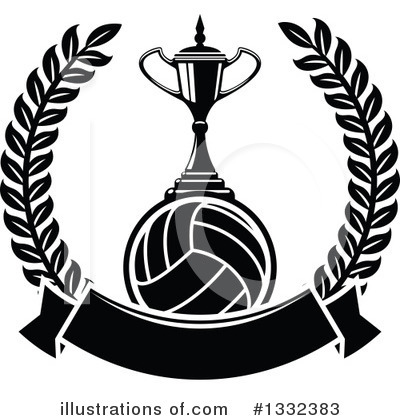 Royalty-Free (RF) Volleyball Clipart Illustration by Vector Tradition SM - Stock Sample #1332383