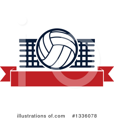 Royalty-Free (RF) Volleyball Clipart Illustration by Vector Tradition SM - Stock Sample #1336078