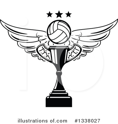 Royalty-Free (RF) Volleyball Clipart Illustration by Vector Tradition SM - Stock Sample #1338027