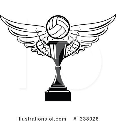 Royalty-Free (RF) Volleyball Clipart Illustration by Vector Tradition SM - Stock Sample #1338028