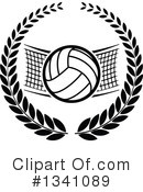 Volleyball Clipart #1341089 by Vector Tradition SM