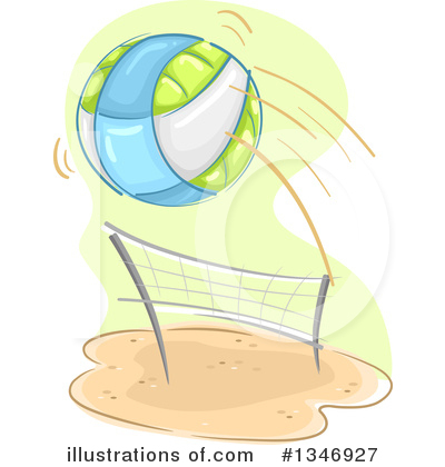 Royalty-Free (RF) Volleyball Clipart Illustration by BNP Design Studio - Stock Sample #1346927