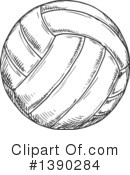 Volleyball Clipart #1390284 by Vector Tradition SM