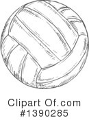 Volleyball Clipart #1390285 by Vector Tradition SM