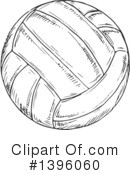 Volleyball Clipart #1396060 by Vector Tradition SM
