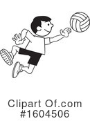 Volleyball Clipart #1604506 by Johnny Sajem