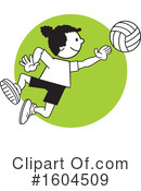Volleyball Clipart #1604509 by Johnny Sajem