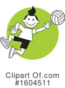 Volleyball Clipart #1604511 by Johnny Sajem