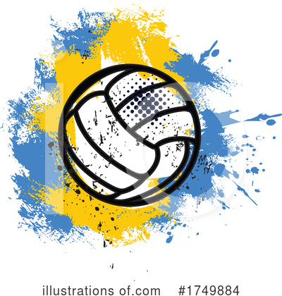 Royalty-Free (RF) Volleyball Clipart Illustration by Vector Tradition SM - Stock Sample #1749884