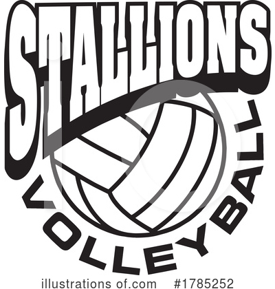 Royalty-Free (RF) Volleyball Clipart Illustration by Johnny Sajem - Stock Sample #1785252