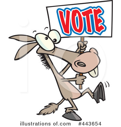 Royalty-Free (RF) Vote Clipart Illustration by toonaday - Stock Sample #443654