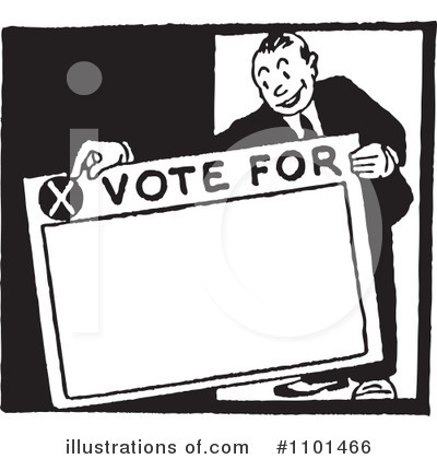 Royalty-Free (RF) Voting Clipart Illustration by BestVector - Stock Sample #1101466