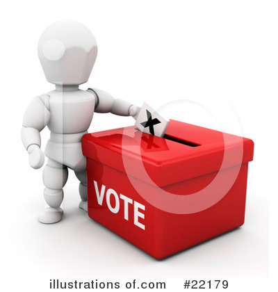 Royalty-Free (RF) Voting Clipart Illustration by KJ Pargeter - Stock Sample #22179
