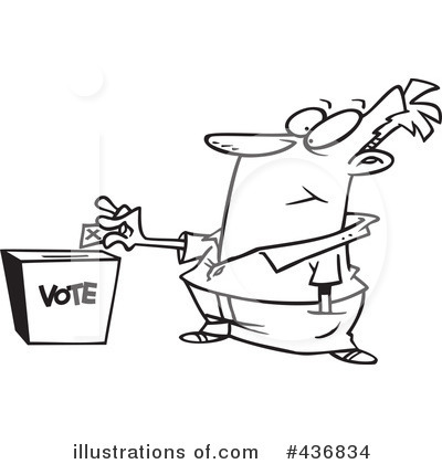 Royalty-Free (RF) Voting Clipart Illustration by toonaday - Stock Sample #436834