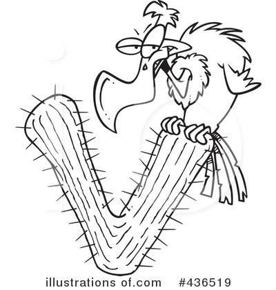Royalty-Free (RF) Vulture Clipart Illustration by toonaday - Stock Sample #436519