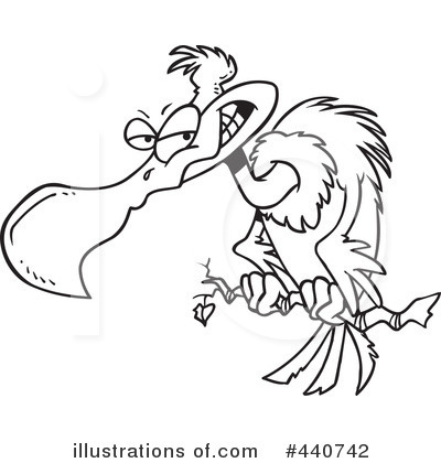 Royalty-Free (RF) Vulture Clipart Illustration by toonaday - Stock Sample #440742