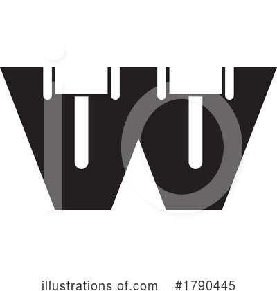 Letter W Clipart #1790445 by Lal Perera