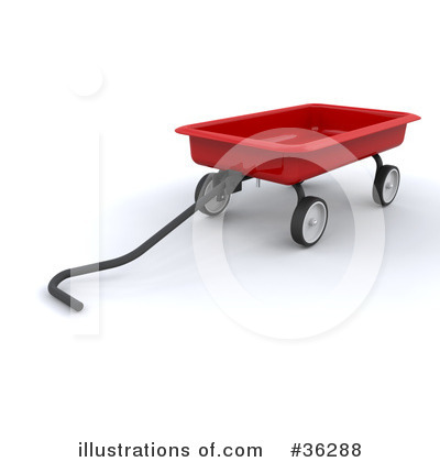Royalty-Free (RF) Wagon Clipart Illustration by KJ Pargeter - Stock Sample #36288