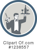 Waiter Clipart #1238557 by patrimonio