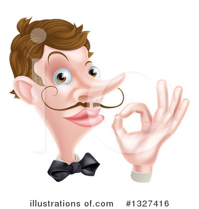 Royalty-Free (RF) Waiter Clipart Illustration by AtStockIllustration - Stock Sample #1327416