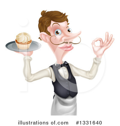 Waiter Clipart #1331640 by AtStockIllustration