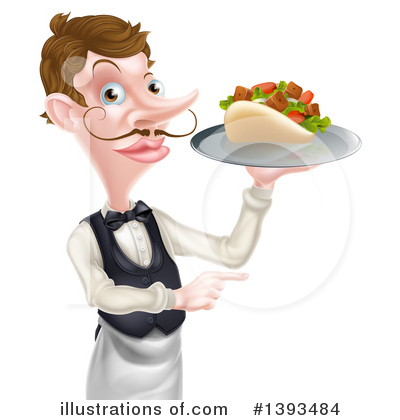 Souvlaki Kebab Clipart #1393484 by AtStockIllustration