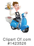 Waiter Clipart #1423526 by AtStockIllustration