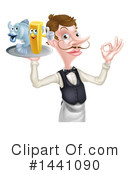 Waiter Clipart #1441090 by AtStockIllustration