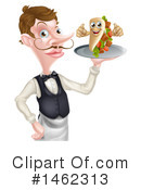 Waiter Clipart #1462313 by AtStockIllustration