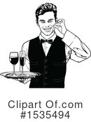 Waiter Clipart #1535494 by dero