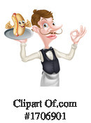 Waiter Clipart #1706901 by AtStockIllustration