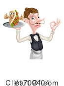 Waiter Clipart #1709404 by AtStockIllustration