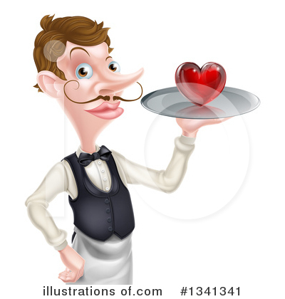 Waiter Clipart #1341341 by AtStockIllustration