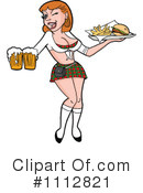 Waitress Clipart #1112821 by LaffToon