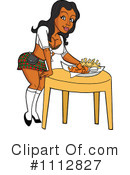 Waitress Clipart #1112827 by LaffToon