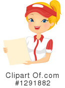 Waitress Clipart #1291882 by BNP Design Studio