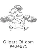 Waitress Clipart #434275 by toonaday