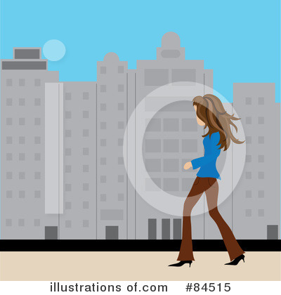 Royalty-Free (RF) Walking Clipart Illustration by Pams Clipart - Stock Sample #84515