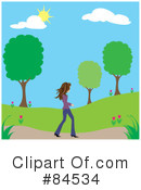 Walking Clipart #84534 by Pams Clipart