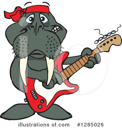 Royalty-Free (RF) Walrus Clipart Illustration by Dennis Holmes Designs - Stock Sample #1285026