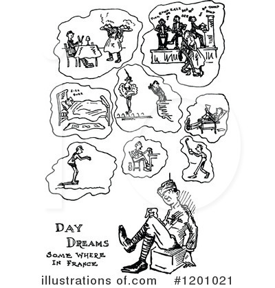 Royalty-Free (RF) War Cartoon Clipart Illustration by Prawny Vintage - Stock Sample #1201021