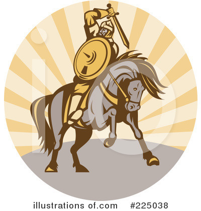 Royalty-Free (RF) Warrior Clipart Illustration by patrimonio - Stock Sample #225038