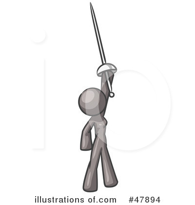 Gray Design Mascot Clipart #47894 by Leo Blanchette
