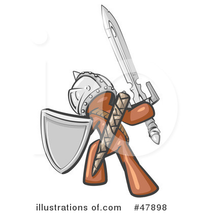 Royalty-Free (RF) Warrior Clipart Illustration by Leo Blanchette - Stock Sample #47898