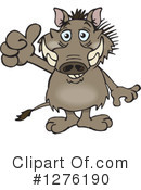 Warthog Clipart #1276190 by Dennis Holmes Designs