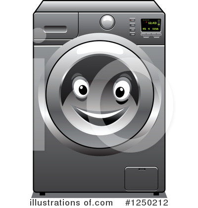 Washing Machine Clipart #1250212 by Vector Tradition SM