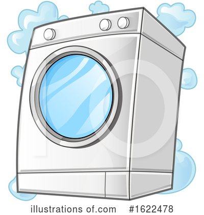 Washing Machine Clipart #1622478 by Domenico Condello