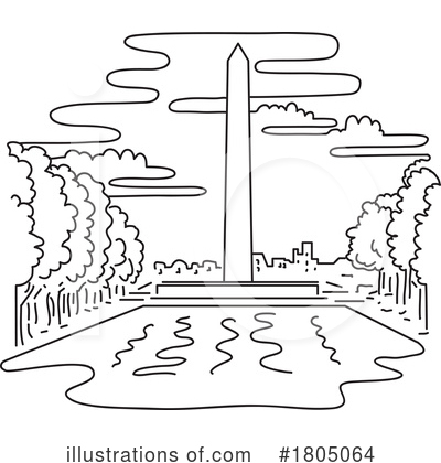 Royalty-Free (RF) Washington Monument Clipart Illustration by patrimonio - Stock Sample #1805064