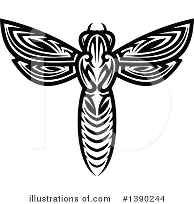Wasp Clipart #1390244 by Vector Tradition SM
